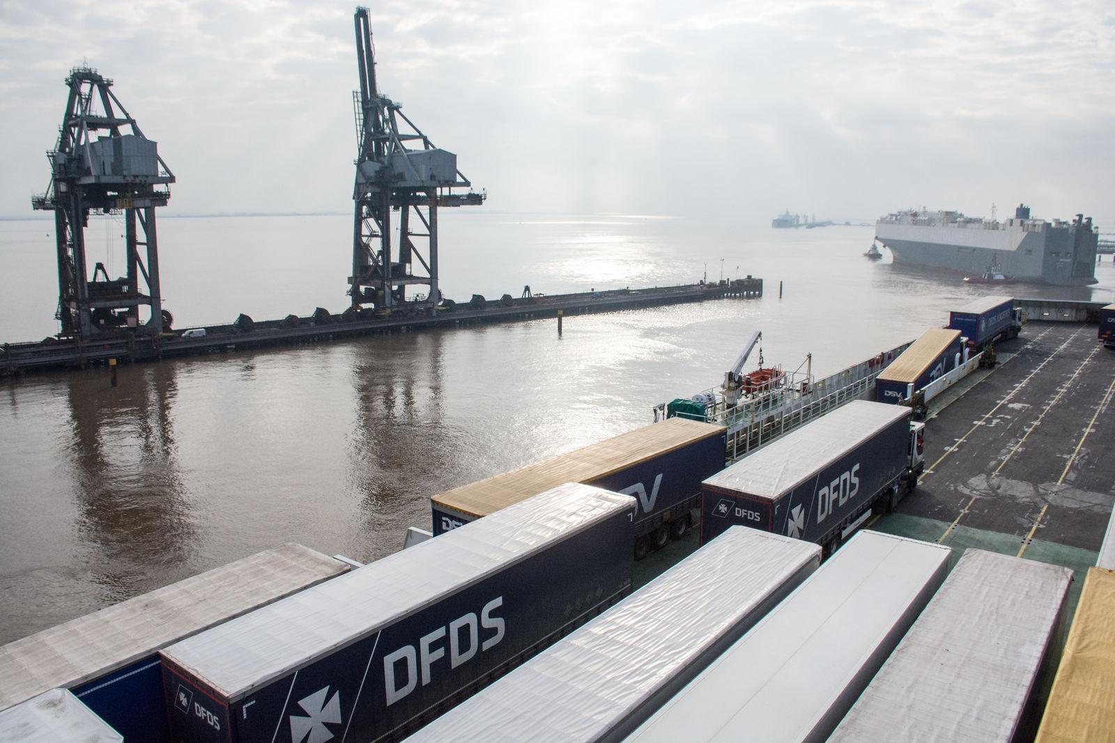 Freight terminal in Immingham, UK